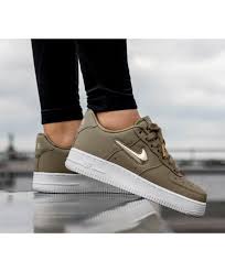 Nike Air Force 1 07 Premium Lx Shoes In Neutral Olive Metallic Gold Star Nike Air Shoes Nike Nike Air