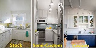Kitchen Cabinet Styles The Differences Between Stock Semi Custom And Custom Kitchen Cabinet Styles Semi Custom Kitchen Cabinets Custom Kitchen Cabinets