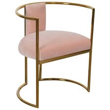 Modern Acapulco Curved Dining Chair Brass Frame Furniture Dining Chairs Blue Chairs Living Room