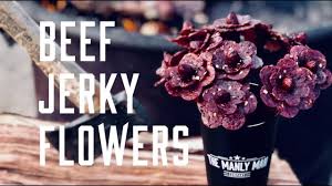 In the shape of flowers for good measure. Beef Jerky Bouquets Give Him Edible Flowers Youtube