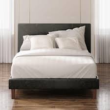 The deluxe faux leather platform bed with footboard by zinus will transform your bedroom. Gerard Faux Leather Platform Bed Frame Zinus