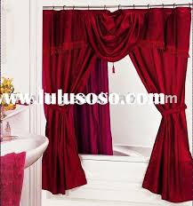 Home Furniture Decoration Shower Curtains With Valance Attached Shower Curtain With Valance Red Shower Curtains Double Swag Shower Curtain