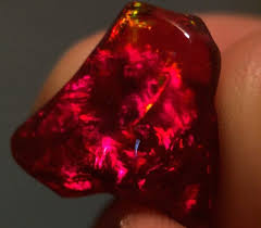 Supreme Red Mexican Cherry Fire Opal Minerals And Gemstones Crystals And Gemstones Crystals Minerals