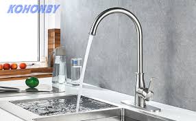 modern high arc kitchen sink faucet