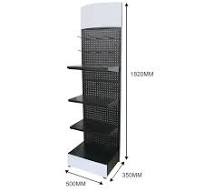 Customized Unique Black Metal Cellphone Computer Accessories Product  Display Rack Stands in Retail Store
