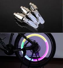 1pcs Bike Lights Mtb Mountain Road Bike Bicycle Lights Leds Tyre Tire Valve Caps Wheel Spokes Led Light Auto Lamp La Fahrrad Licht Fahrradbeleuchtung Led Licht