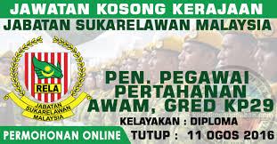 Penolong pegawai penerangan gred s27  panduan . Jawatan Kosong Kerajaan Penolong Pegawai Pertahanan Awam Kp29 Jawatan Kosong Terkini Negeri Sabah