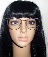 Vintage negro Browline gafas de ojos gafas gafas marco Eyewear