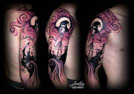 Amazing Work By French Artist Aurelien Aurelio Deville Originally Posted To The Facebook Page Tatto Tattoos Nightmare Before Christmas Tattoo Body Art Tattoos