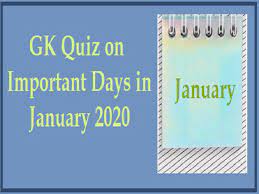 Many were content with the life they lived and items they had, while others were attempting to construct boats to. Gk Quiz On Important Days In January 2021