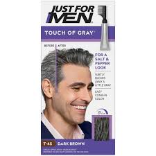 The hair color you choose should make your eyes look more attractive and noticeable. Just For Men Touch Of Gray Gray Hair Coloring For Men S With Comb Applicator Great For A Salt And Pepper Look Darkbrown T45 Target