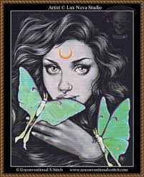 Luna cross stitch pattern