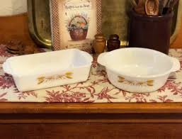 Fire King Bakeware Wheat Fire King Casserole Dish 447 Fire King Loaf Pan 409 Anchor Hocking Bake Vintage Dishware Casserole Dish Set Anchor Hocking Bakeware