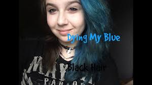 The purple turned out pink and faded very quickly, so over winter break i died the (i used splat for both the purple and blue). Dying My Hair Half Black Half Blue Youtube