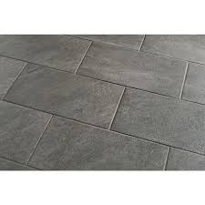 Black And White Kitchen Floor Tile Lowes Style Selections Galvano Charcoal Porcelain Granite Floor And Wall Tile 4 49 Per 2 Sf Tile Floor Outdoor Flooring Granite Flooring