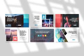 Business Powerpoint Template In Presentation Templates On Yellow Images Creative Store
