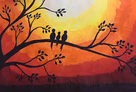 Just the way god intended. Sunset Painting Painting By Prerna Baliyan
