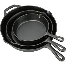 Ozark Trail 3 Piece Cast Iron Skillet Set Walmart Com Cast Iron Skillet Set Cast Iron Season Cast Iron Skillet