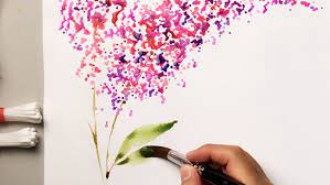 Cotton swabs easy beginner watercolor painting flowers. Easy Flower Painting Technique For Beginners Using Cotton Swabs