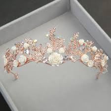 Some she owns outright as personal possessions, while others she owns in the interest of the crown. 5cm High Ab Crystal Flower Rose Gold Wedding Party Pageant Prom Tiara Crown Ebay