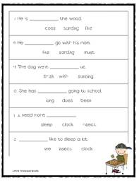Make writing fun again with third grade reading and writing worksheets. Saxon Phonics Spelling Fill In The Blank Sentences 1st Grade Tpt