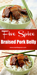 Braised Five Spice Pork Belly | Sbs Food