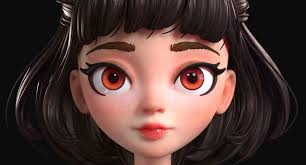 Cartoon Brunette Girl 3d Model Girl Cartoon Characters Brunette Girl 3d Model Character