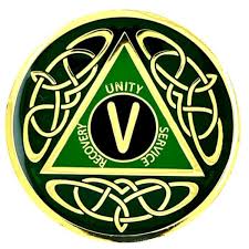 AA Celtic Knot Irish Shamrock Specialty Recovery Medallion 1-60 Alcoholics  Anonymous Anniversary Coin 12 Step Gift Sobriety Milestone Chips