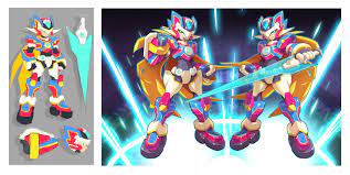 Model Zx Reimagined By Ultimatemaverickx Https Ift Tt 2gpuwih Mega Man Art Mega Man Character Sketches
