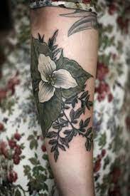 Alice Carrier Trillium And Ferns Thanks Teresa Botanical Tattoo Tattoos Floral Tattoo