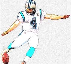 Carolina Panthers K Joey Slye Carolina Panthers K Joey Slye Carolina Panthers Joey Carolina Panthers Panthers Football Illustration