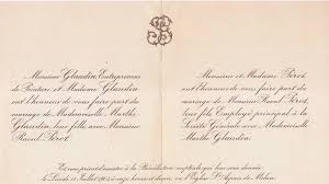 Textes faire part mariage classiques. Un Document Une Histoire Le Faire Part De Mariage