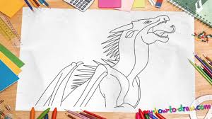 How To Draw Wings Of Fire Dragons Starflight Easy Step By Step Drawing Lessons For Kids Wings Of Fire Dragons Wings Drawing Drawing Lessons For Kids