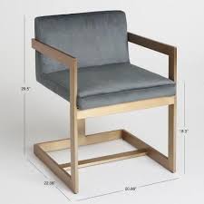 Charcoal And Gold Kiera Chair Affordable Dining Room Chairs Furniture Living Room Chairs