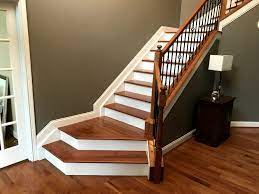 Prefinished Oak Stairs White Risers Staircase Design Staircase Outdoor Oak Stairs