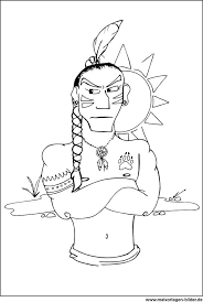 Indianer Ausmalbild Zum Gratis Download
