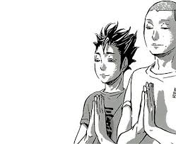 Nishinoya Tanaka Prayer Haikyuu Manga Sticker Sticker By Ashmore In 2020 Haikyuu Manga Haikyuu Nishinoya Haikyuu Karasuno