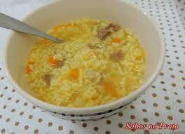 Sopa De Letrinhas Sabor No Prato