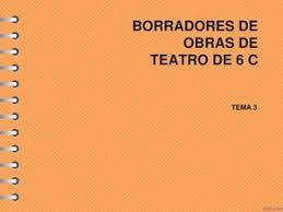 Las obras de teatro han sido durante la historia de la humanidad uno de los medios preferidos de Calameo Borrador Obra Teatro Patricia 6Âºc