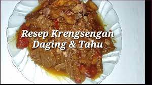 Selanjutnya masukkan cabe rawit utuh sesuai selera bunda, garam, dan gula. Resep Krengsengan Daging Tahu Jaked With Meat Youtube