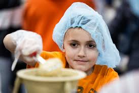 A thousand hands; a million meals