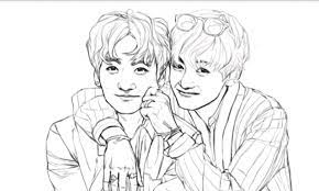 The ultimate christmas coloring pages for kids: Bts V Coloring Pages Novocom Top