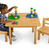 Many childrens chair and table sets will pack away or stack up to save space in their playroom or nursery. 1