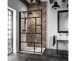 schulte douchewand decor black style 90x200 cm zwart kopen bij hornbach douchecabine badkamer inrichting badkamer