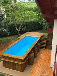 Piscine Hors Sol Et Terrasse Bois Bois Et Bassin Construction Bois Et Piscine Dans Les Landes Seignosse Biarritz