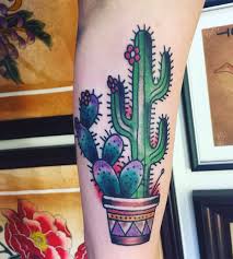 Traditional Style Cactus Tattoo Cactus Tattoo Tattoos For Guys Candle Tattoo Design