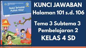 Jawaban halaman 39, 40 no 1 sampai 3. Kunci Jawaban Tema 3 Kelas 4 Subtema 3 Pembelajaran 2 Halaman 101 102 103 104 105 106 Youtube