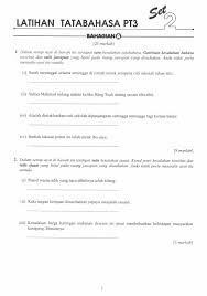 Bm Tatabahasa Pt3 Latihan 01 In 2020
