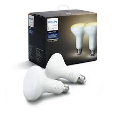Philips Hue White Ambiance Br30 Smart Light Bulb 65w Led 2 Pack Walmart Com Walmart Com