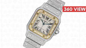 Maybe you would like to learn more about one of these? Cartier Santos Galbee Medium Steel And Gold Custom Diamond Set W20011c4 Time4diamonds Youtube